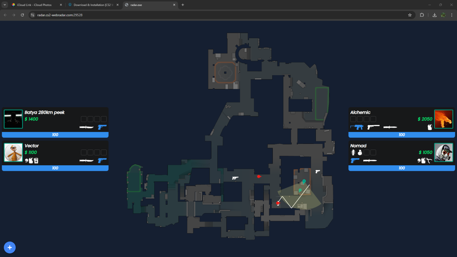 Grenade Trajectory Webradar